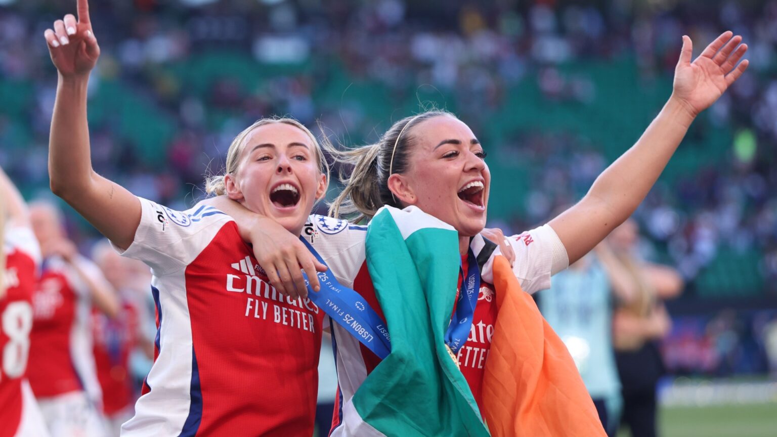 Chloe Kelly ‘grateful’ to find happiness and Champions League success with Arsenal after being in ‘dark place’