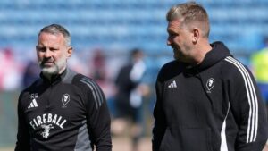 Class of 92’s promotion hopes ruined by former team-mate after final day draw drops them out of the play-offs