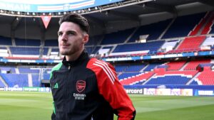 ‘We need big balls’ – Fired-up Declan Rice says Arsenal ready to make a statement vs PSG but will need ‘magic moments’