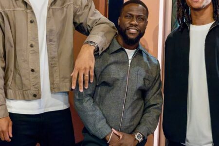 ‘I’ll never get over these pics’, joke fans as Kevin Hart compared to ‘armrest’ after posing with Premier League giants