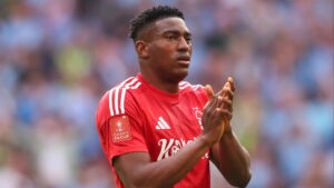 Nottingham Forest star Taiwo Awoniyi ‘out of induced coma and recovering well with family after urgent surgery’