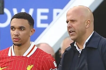 ‘Here’s a gift for Alonso’ – Arne Slot hints Trent Alexander-Arnold WON’T get Liverpool send-off in brutal parting shot