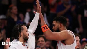 NBA play-offs: New York Knicks eliminate defending champions Boston Celtics