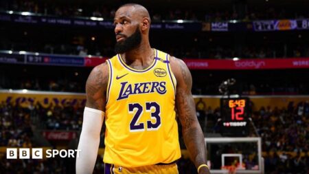 NBA play-offs: LeBron James unsure on retirement after LA Lakers defeat by Minnesota Timberwolves