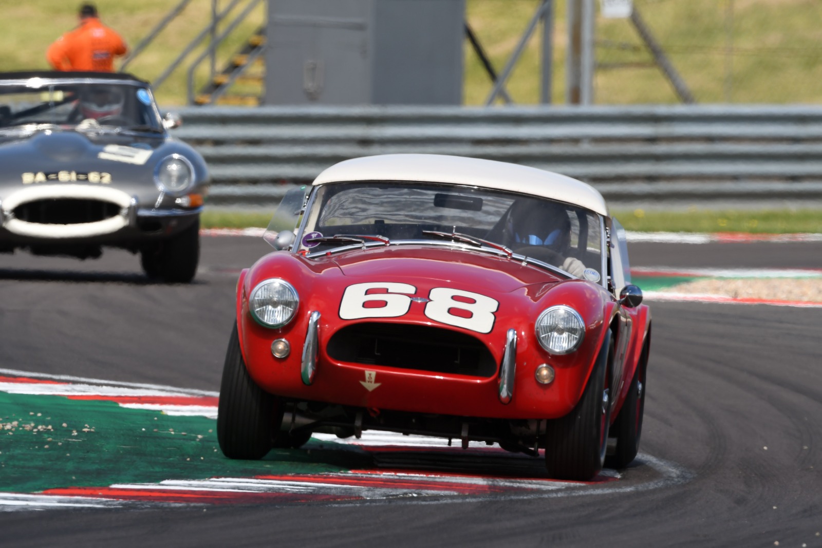 Franchitti enjoyed the physical challenge of the Cobra around Donington Park