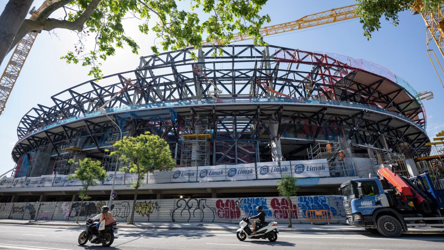 Barcelona reveal first game at renovated Nou Camp as 100,000-seater stadium finally nears completion