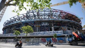 Barcelona reveal first game at renovated Nou Camp as 100,000-seater stadium finally nears completion