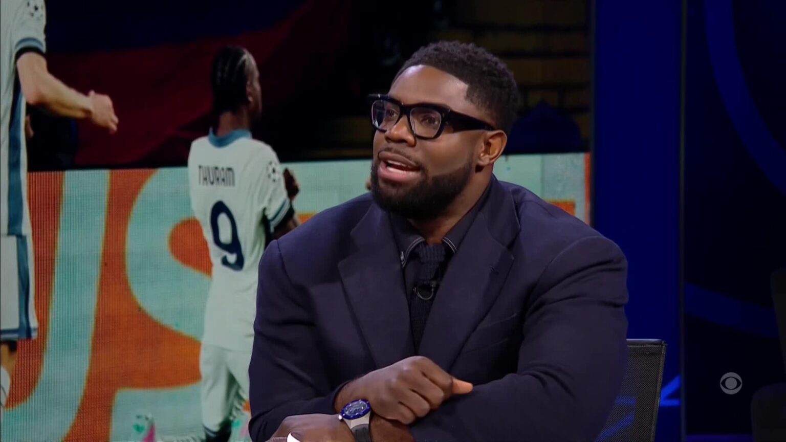 ‘The girls don’t like it’ – Kate Abdo tells Micah Richards off on live TV for using WRONG toilets at CBS studios