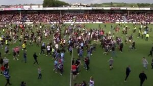 Former Championship club win promotion to National League as fans go wild after nightmare decade