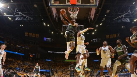 Edwards, Randle lead Timberwolves past Warriors 102-97 for 2-1 lead in second-round playoff series