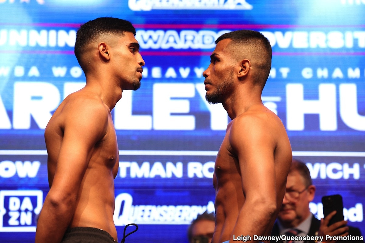 Image: Fabio Wardley 243 vs. Justin Huni 248 - Official Weigh-in Results for DAZN