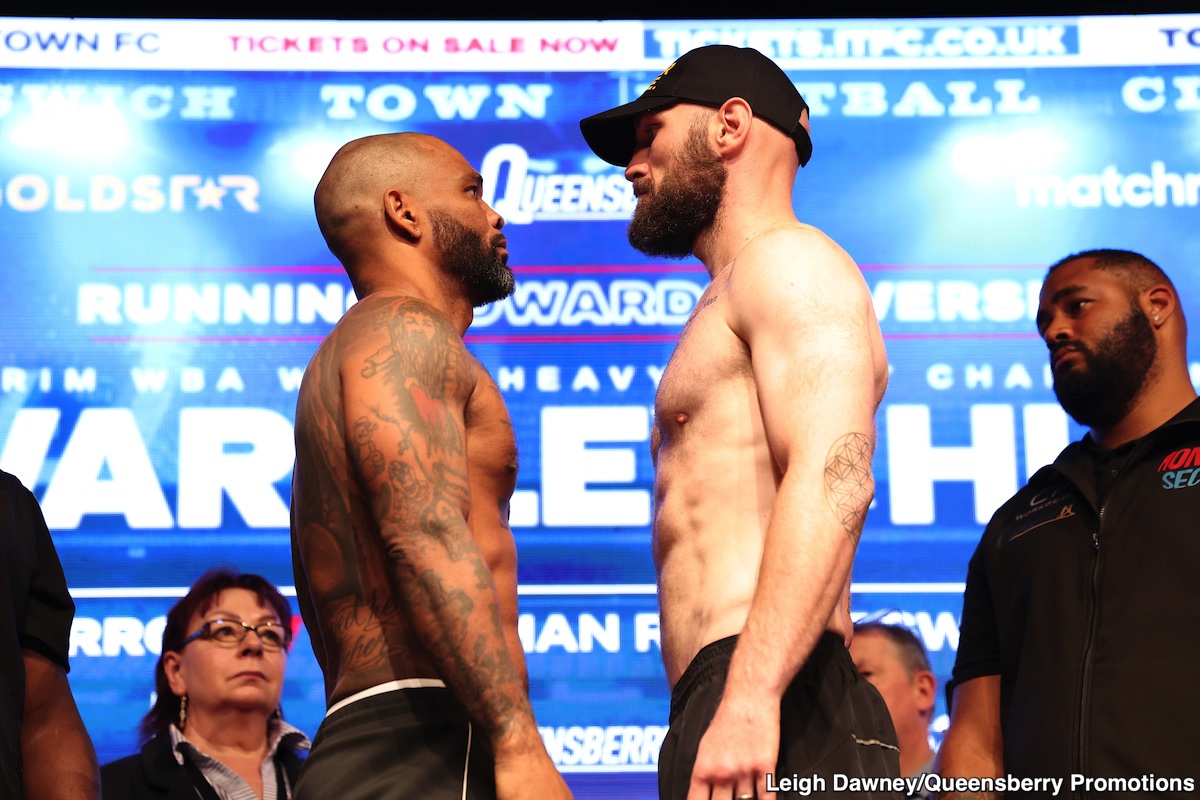 Image: Fabio Wardley 243 vs. Justin Huni 248 - Official Weigh-in Results for DAZN