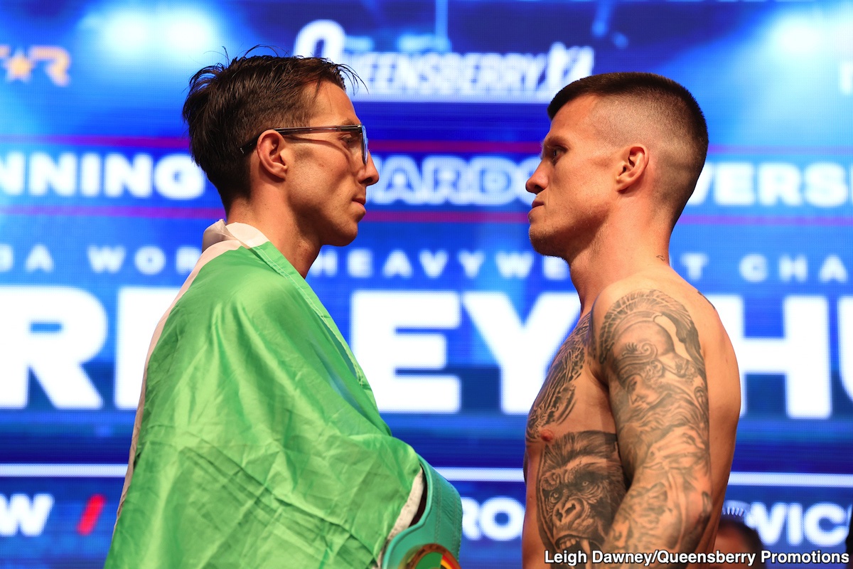 Image: Fabio Wardley 243 vs. Justin Huni 248 - Official Weigh-in Results for DAZN