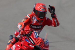 Marc Marquez overcomes poor start for sprint win