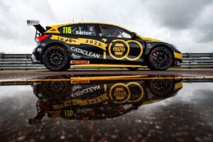 Sutton ends pole drought in rainy qualifying