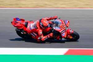 Marquez snatches pole in factory Ducati 1-2