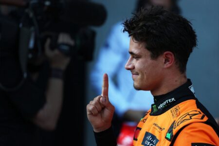 Norris takes dominant pole with Verstappen only seventh