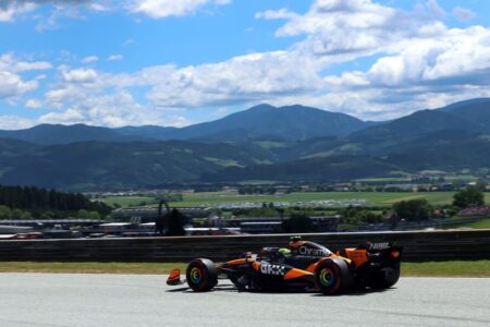 Norris tops McLaren 1-2 in FP3 with Verstappen close again
