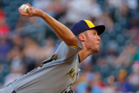 Brewers rookie Jacob Misiorowski, pumping 96-mph sliders, opens career with 11 straight hitless innings