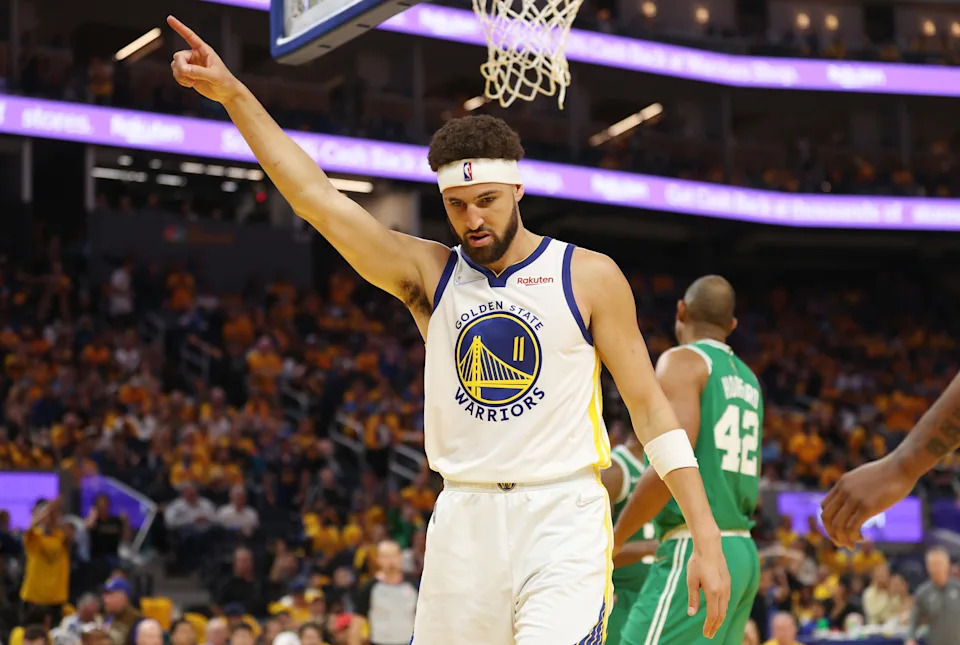 Klay Thompson has remained a productive player and was a key contributor to a Warriors championship team since his return from ACL and Achilles injuries. (Ezra Shaw/Getty Images)