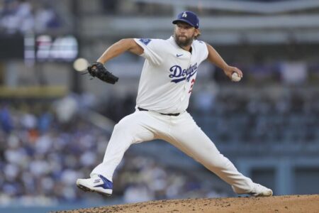 Clayton Kershaw continues his march toward 3,000 strikeouts in Dodgers’ win
