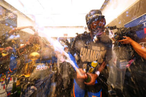 Thunder hilariously showed their youth in uncertainty with champagne during NBA championship celebration