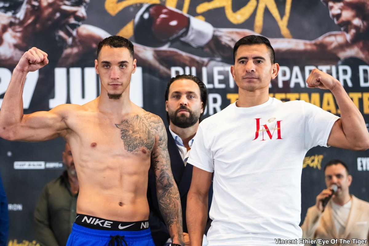 Image: Christian Mbilli 167.7 vs. Maciej Sulecki 167.7 - Weigh-in Results for Friday