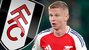 Fulham set to enter transfer race for Arsenal star Oleksandr Zinchenko who is available for cut-price fee