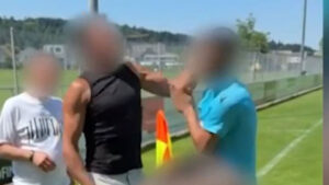 Referee PUNCHED by angry dad with brutal uppercut in shocking scenes during children’s match