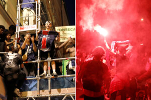 I was in the heart of PSG’s celebrations in Paris – it was a war zone with yobs throwing bottles and launching fireworks
