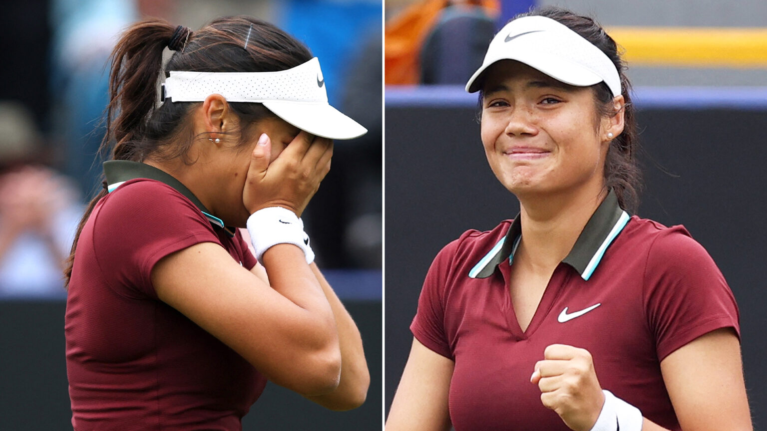Emma Raducanu bursts into tears live on TV after emotional Eastbourne comeback win over Ann Li