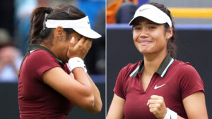 Emma Raducanu bursts into tears live on TV after emotional Eastbourne comeback win over Ann Li