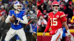 Analyst proclaims Buffalo Bills' Josh Allen as best NFL quarterback over Patrick Mahomes


                    


    Josh Allen is unquestionably one of the three best quarterbacks in the NFL today – but is he better than Patrick Mahomes? One analyst says the Buffalo Bills signal-caller is now the top dog in the NFL.

                
                
                    
    
    Jarrett Bailey

    •