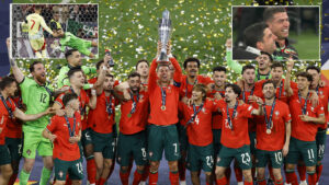 Portugal 2 Spain 2 (5-3 pens): Tearful Cristiano Ronaldo, 40, wins third international trophy as Morata misses penalty
