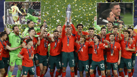 Portugal 2 Spain 2 (5-3 pens): Tearful Cristiano Ronaldo, 40, wins third international trophy as Morata misses penalty