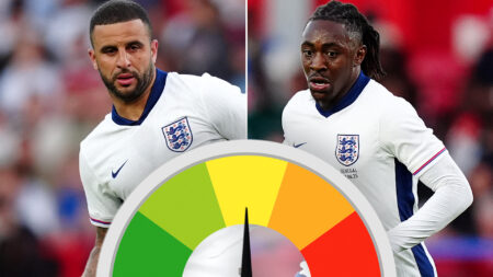 England player ratings: Walker’s future in jeopardy after horror show as Eze and Madueke show flashes of real quality