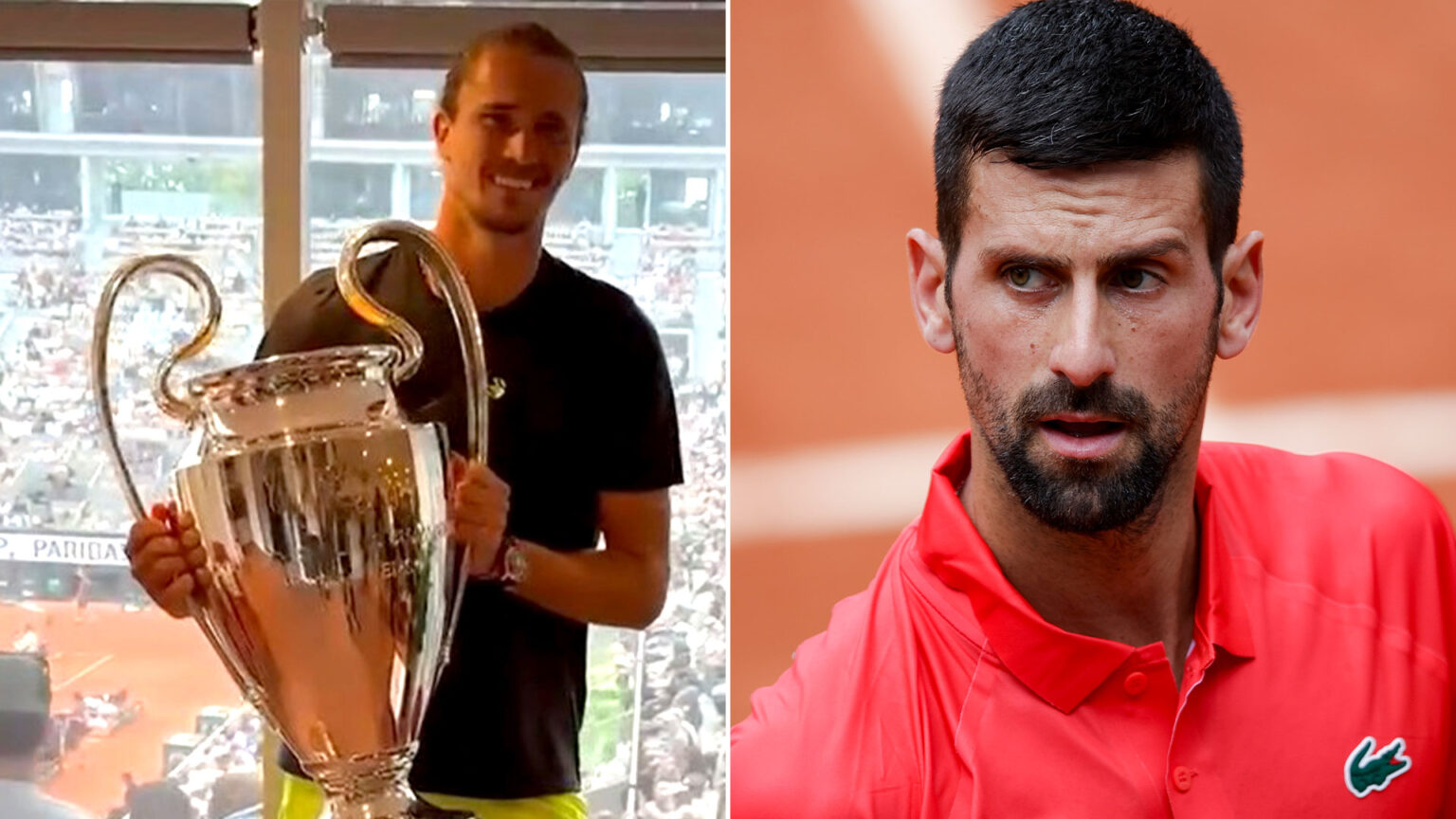 ‘Tell the truth’ – Novak Djokovic digs out French Open rival for ‘spying’ on him and seeing Champions League trophy