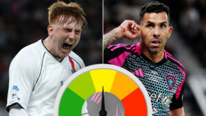 Soccer Aid player ratings: Carlos Tevez and Big Zu steal show for World XI but Ballon d’Or winner humbled by Angry Ginge