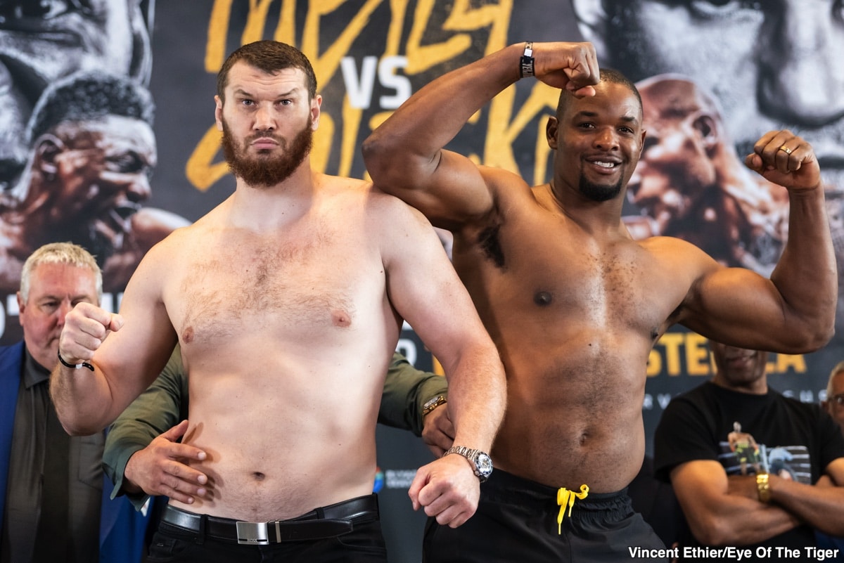 Image: Christian Mbilli 167.7 vs. Maciej Sulecki 167.7 - Weigh-in Results for Friday