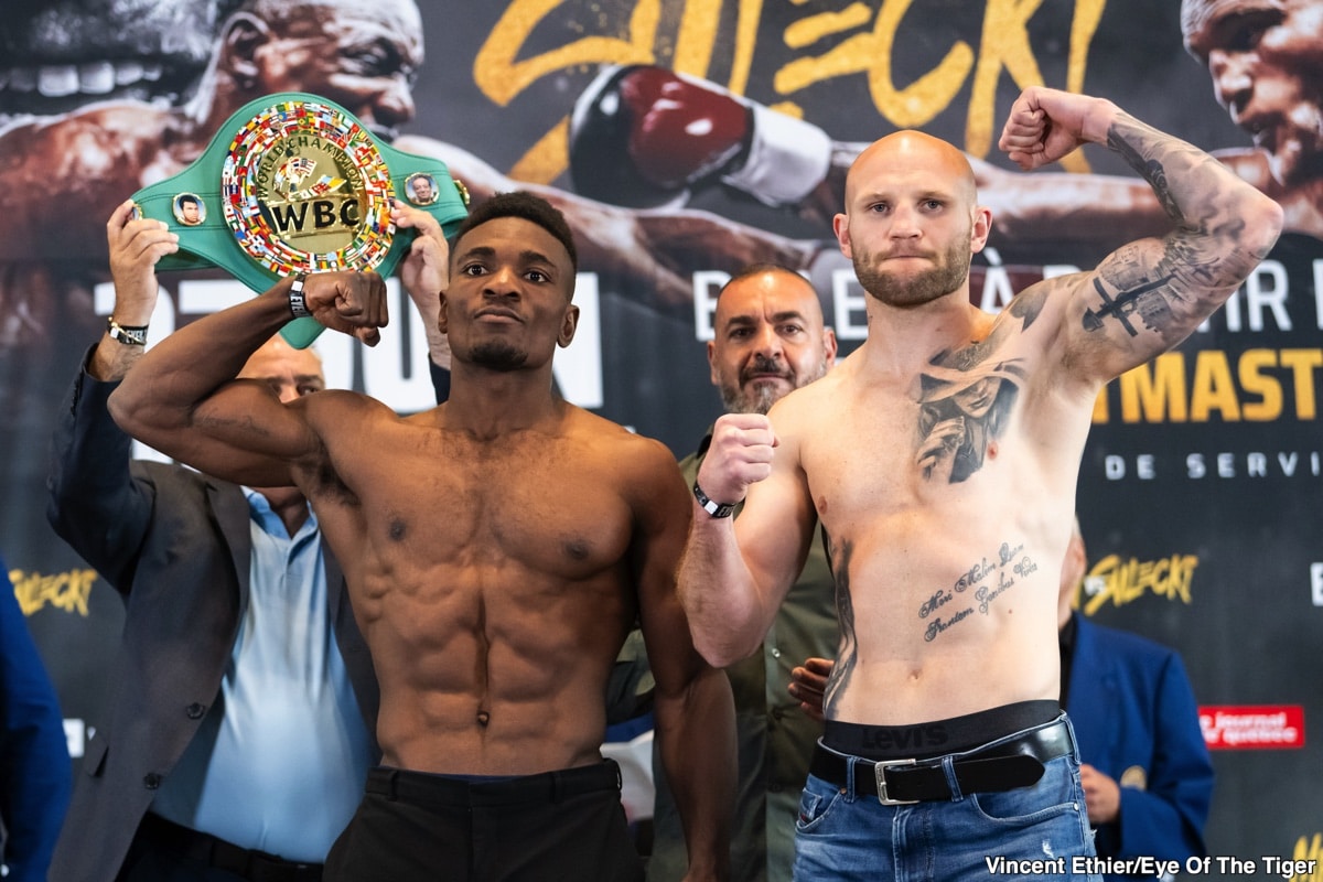 Image: Christian Mbilli 167.7 vs. Maciej Sulecki 167.7 - Weigh-in Results for Friday