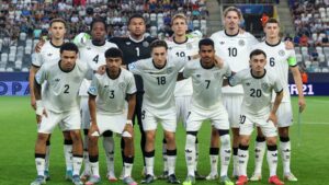 Germany U21s accused of pinching BEER MUGS by ‘crying hostess’ who stormed team bus past security with machine guns