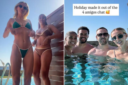Lionesses legend Chloe Kelly shows off dance moves with Man Utd star after jetting off on holiday ahead of Euros