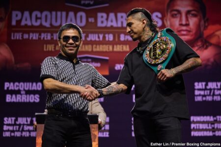 Pacquiao vs. Barrios, Fundora vs. Tszyu II: Start Time, Where to Watch, Venue & Full Fight Card Streaming