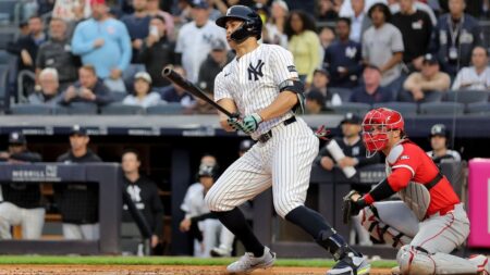 Yankees' Giancarlo Stanton feels 'great to be back,' prepared to split playing time