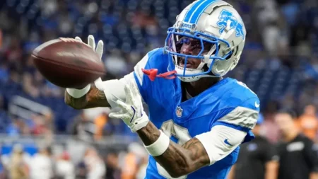 Lions star receiver Jameson Williams gets  million contract prediction
