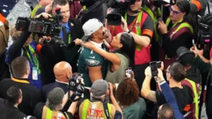 Jalen Hurts and Bry Burrows host wedding reception in Napa months after tying the knot