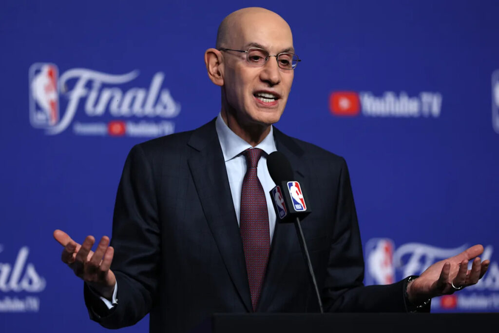 Adam Silver addresses negative feedback through first 2 games of the 2025 NBA Finals
