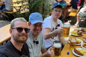 ‘Is it really him’ – Arsenal cult hero looks unrecognisable as he holds stein in Munich at Champions League final