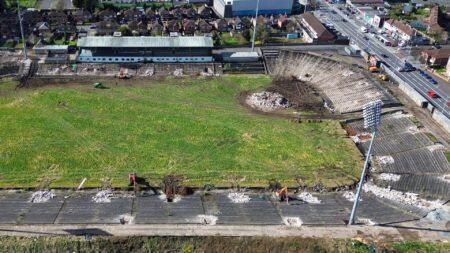 Abandoned 34,500-seater football stadium that had been tipped to host Euro 2028 matches lands £50m towards restoration