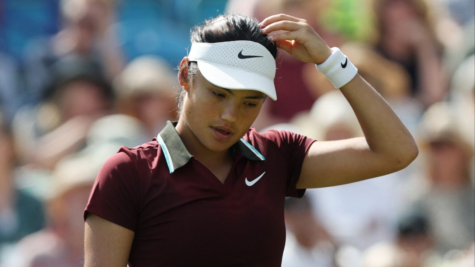 Emma Raducanu dumped out of Eastbourne as painful Maya Joint defeat leaves cloud hanging over Wimbledon hopes